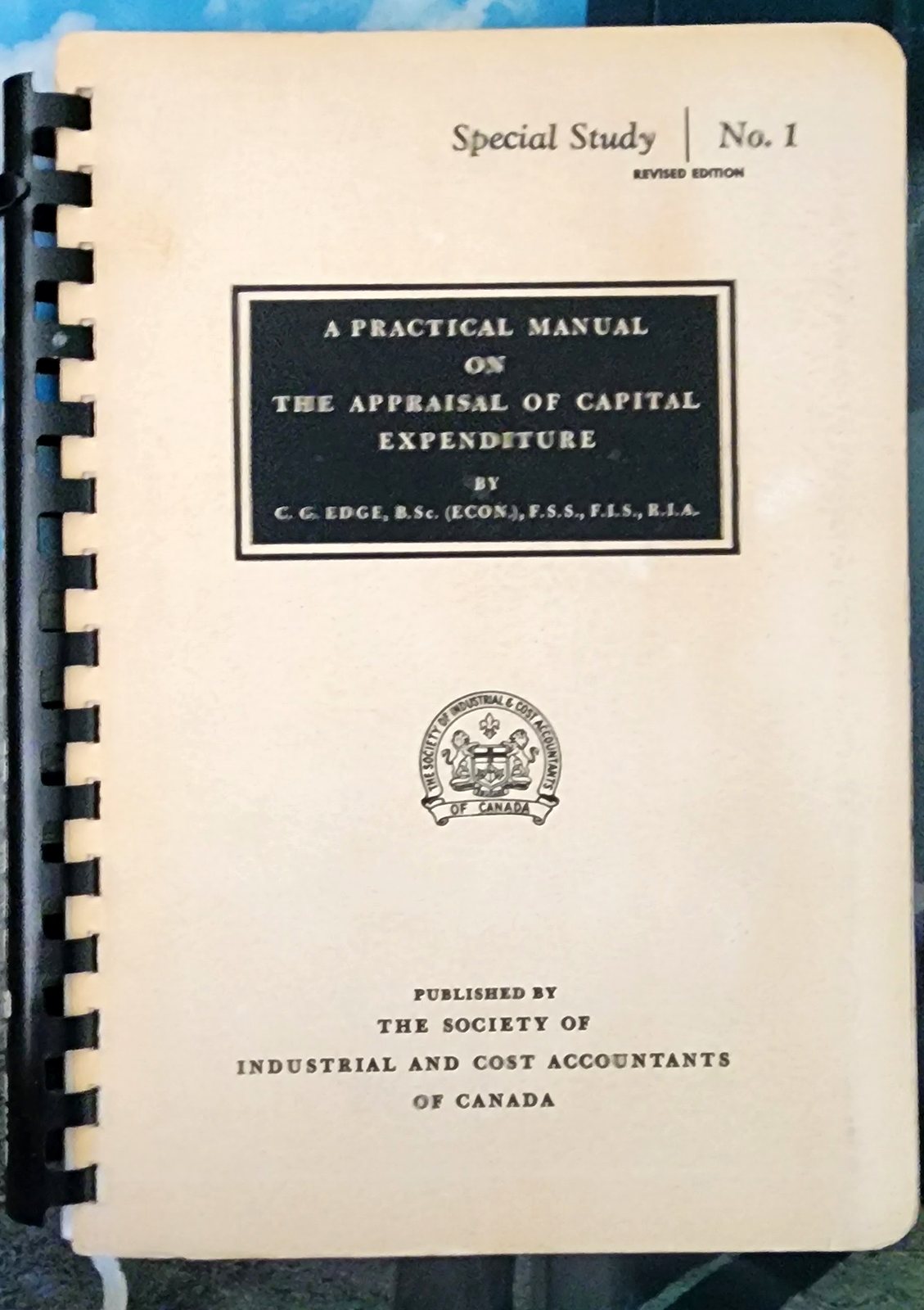 Cover of A Practical Manual on the Appraisal of Capital Expenditure