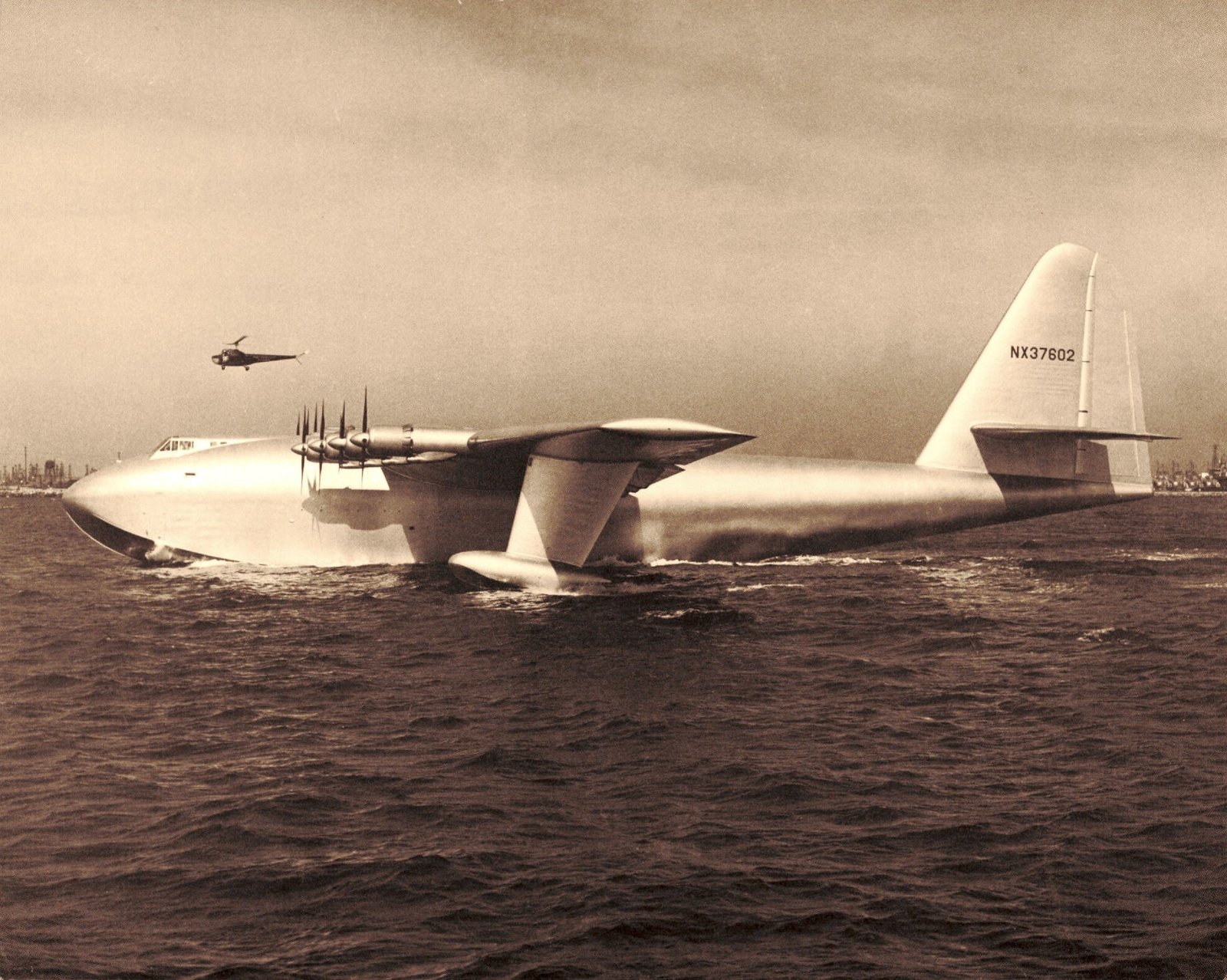 Historic photograph of the Hughes H-4 Hercules